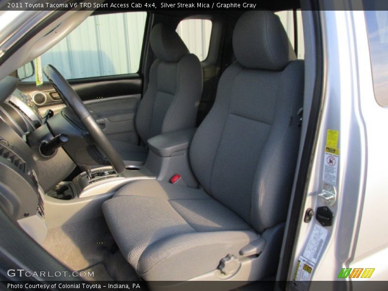 Silver Streak Mica / Graphite Gray 2011 Toyota Tacoma V6 TRD Sport Access Cab 4x4