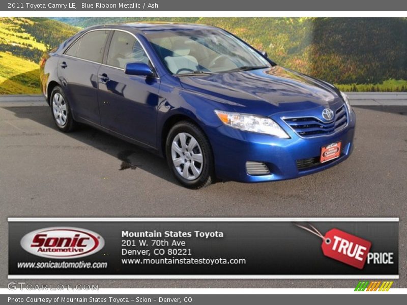 Blue Ribbon Metallic / Ash 2011 Toyota Camry LE