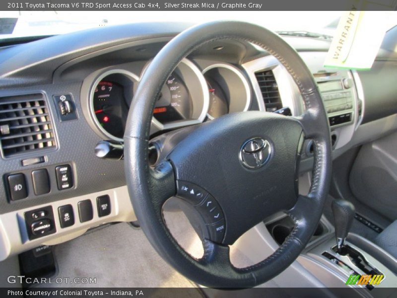Silver Streak Mica / Graphite Gray 2011 Toyota Tacoma V6 TRD Sport Access Cab 4x4