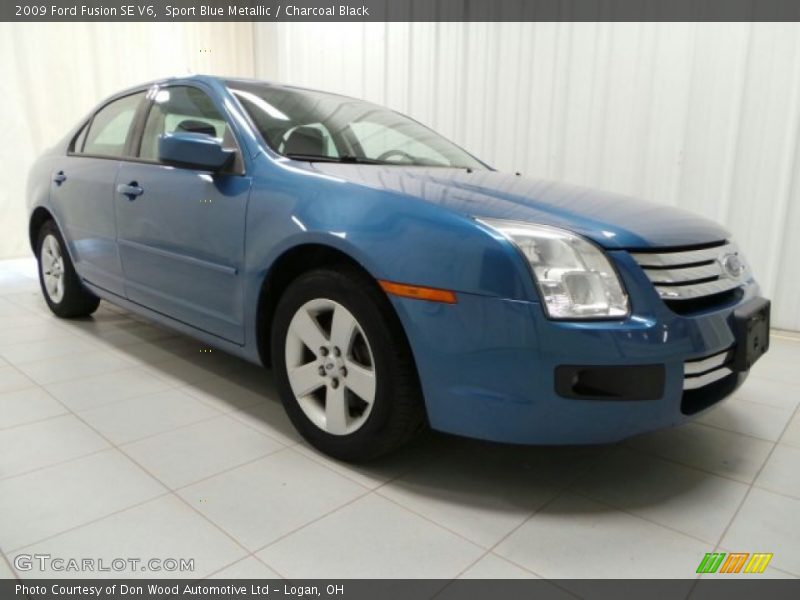 Sport Blue Metallic / Charcoal Black 2009 Ford Fusion SE V6
