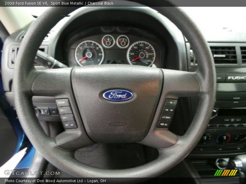 Sport Blue Metallic / Charcoal Black 2009 Ford Fusion SE V6