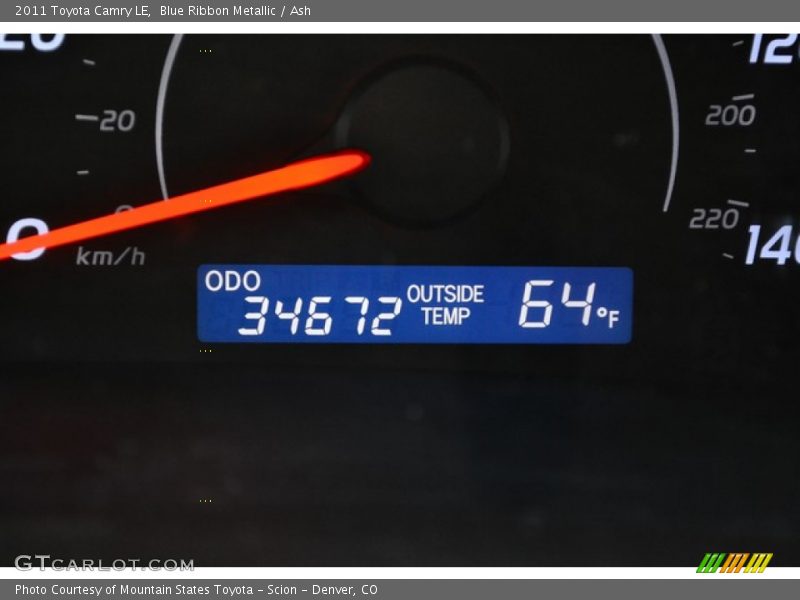 Blue Ribbon Metallic / Ash 2011 Toyota Camry LE