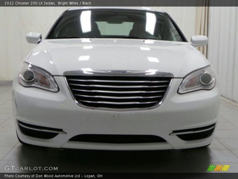 Bright White / Black 2012 Chrysler 200 LX Sedan