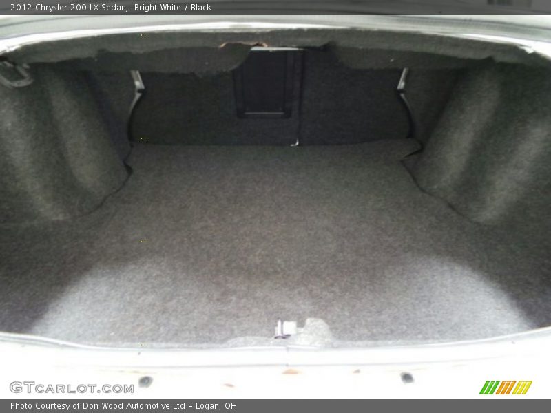 Bright White / Black 2012 Chrysler 200 LX Sedan