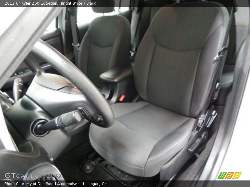 Bright White / Black 2012 Chrysler 200 LX Sedan
