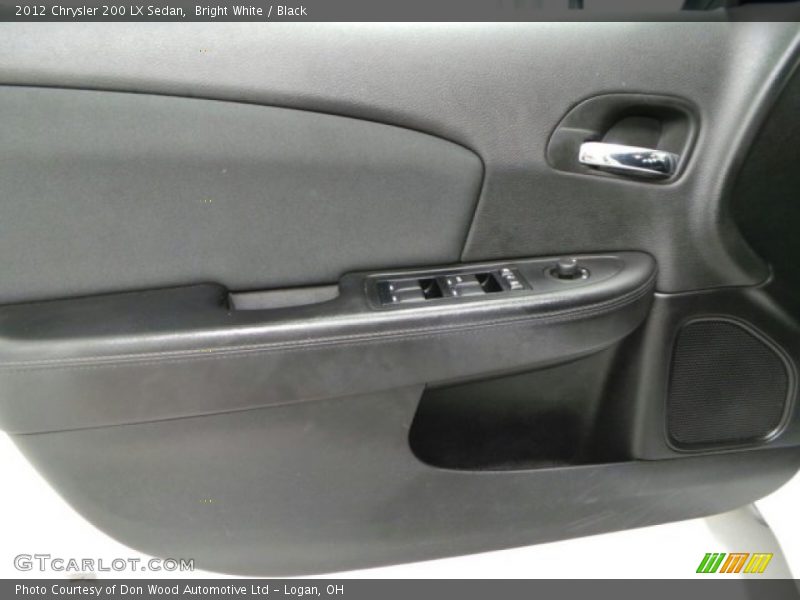 Bright White / Black 2012 Chrysler 200 LX Sedan