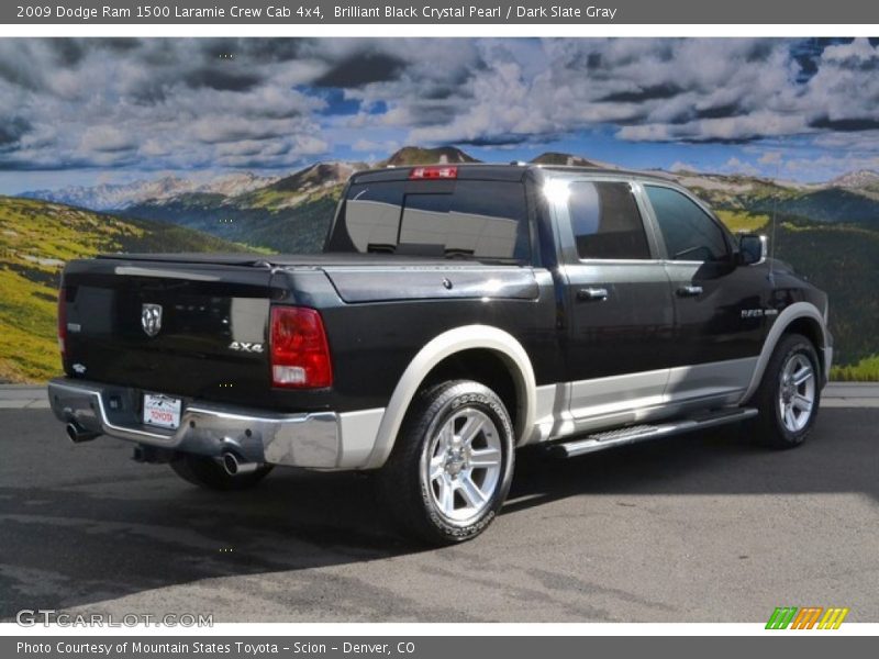 Brilliant Black Crystal Pearl / Dark Slate Gray 2009 Dodge Ram 1500 Laramie Crew Cab 4x4
