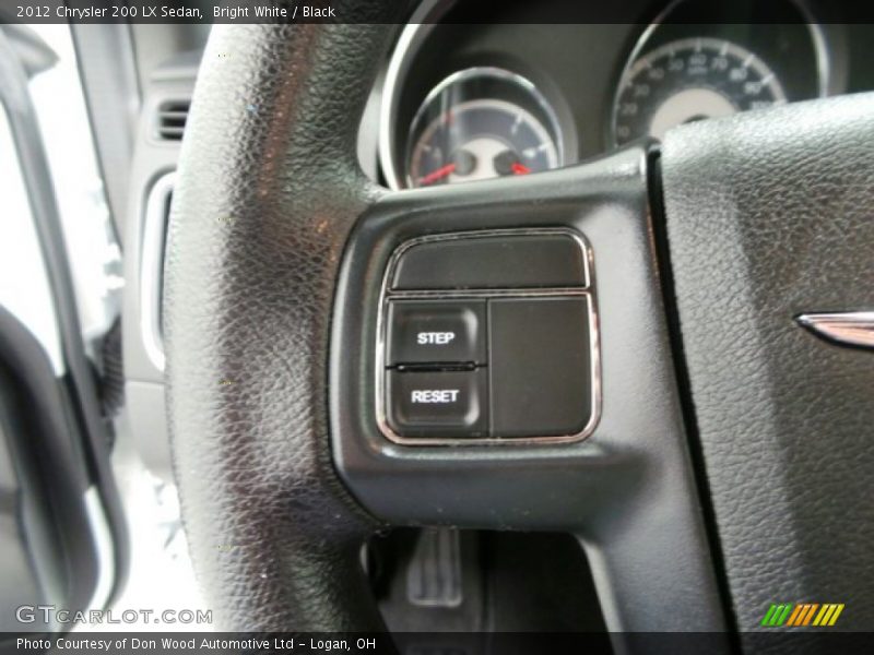 Bright White / Black 2012 Chrysler 200 LX Sedan