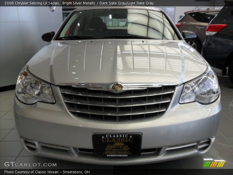 Bright Silver Metallic / Dark Slate Gray/Light Slate Gray 2008 Chrysler Sebring LX Sedan