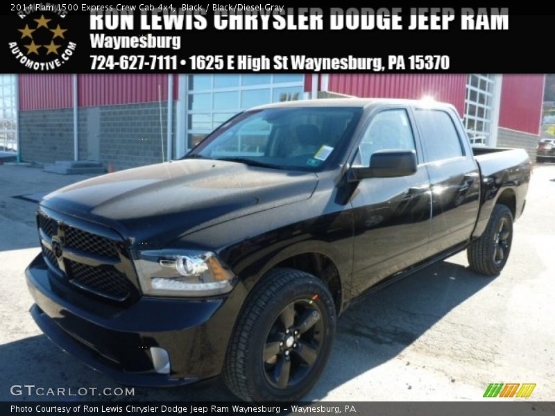 Black / Black/Diesel Gray 2014 Ram 1500 Express Crew Cab 4x4