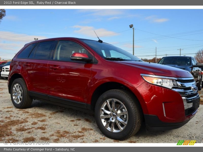 Ruby Red / Charcoal Black 2013 Ford Edge SEL