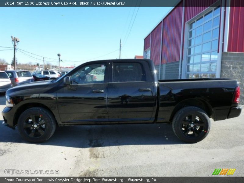 Black / Black/Diesel Gray 2014 Ram 1500 Express Crew Cab 4x4