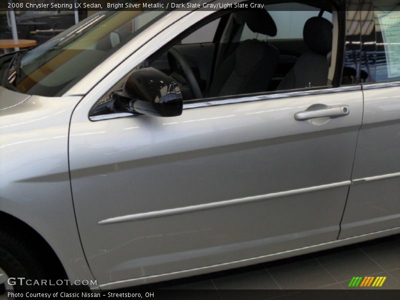 Bright Silver Metallic / Dark Slate Gray/Light Slate Gray 2008 Chrysler Sebring LX Sedan