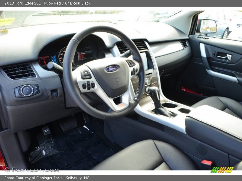 Ruby Red / Charcoal Black 2013 Ford Edge SEL