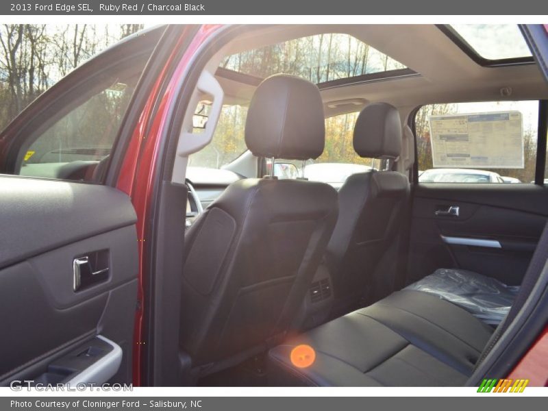 Ruby Red / Charcoal Black 2013 Ford Edge SEL