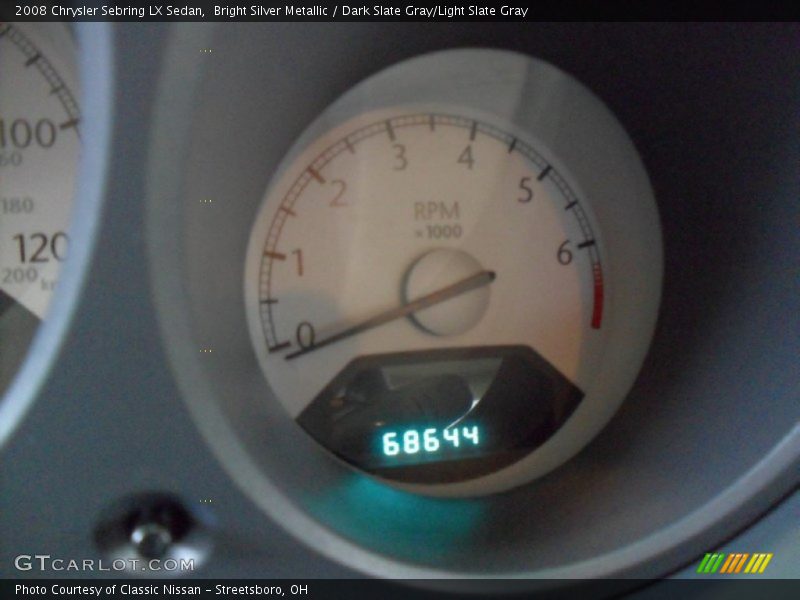 Bright Silver Metallic / Dark Slate Gray/Light Slate Gray 2008 Chrysler Sebring LX Sedan