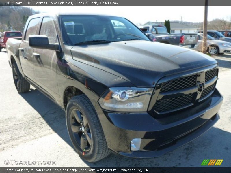 Black / Black/Diesel Gray 2014 Ram 1500 Express Crew Cab 4x4