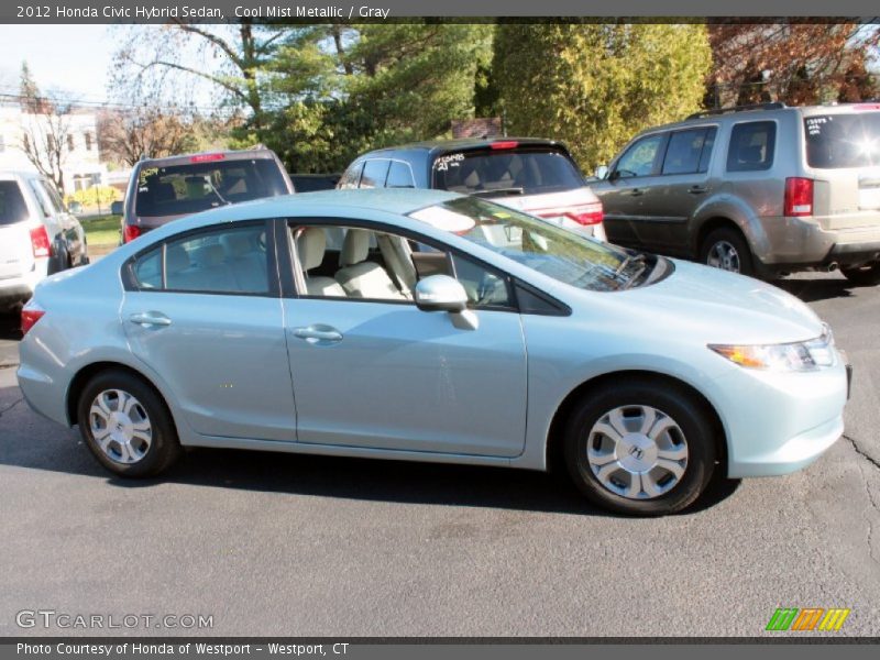 Cool Mist Metallic / Gray 2012 Honda Civic Hybrid Sedan