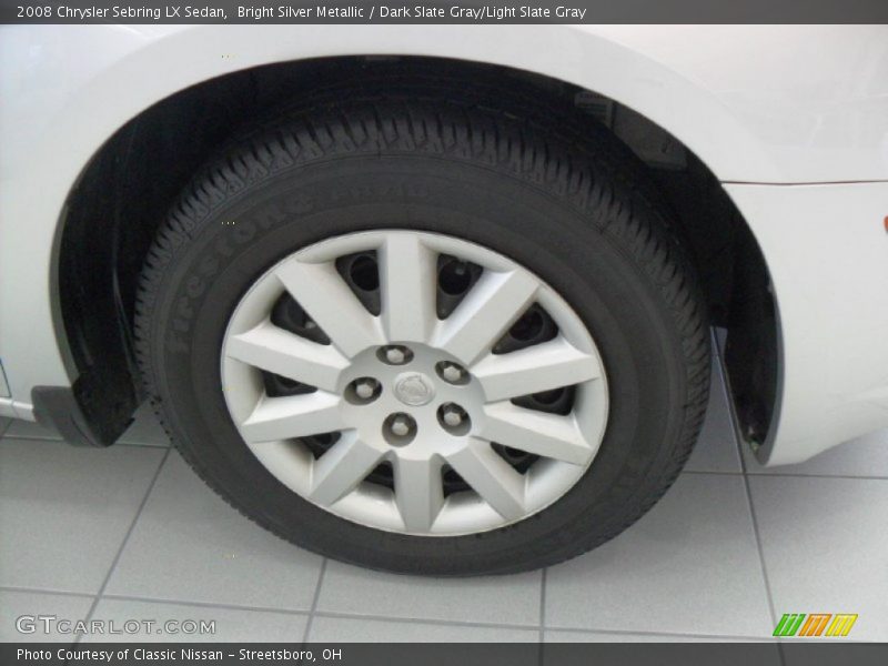 Bright Silver Metallic / Dark Slate Gray/Light Slate Gray 2008 Chrysler Sebring LX Sedan