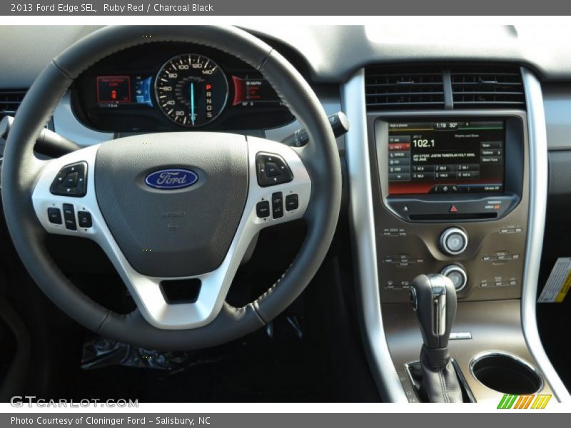 Ruby Red / Charcoal Black 2013 Ford Edge SEL