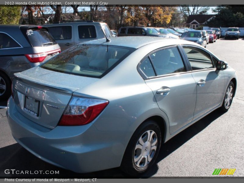 Cool Mist Metallic / Gray 2012 Honda Civic Hybrid Sedan