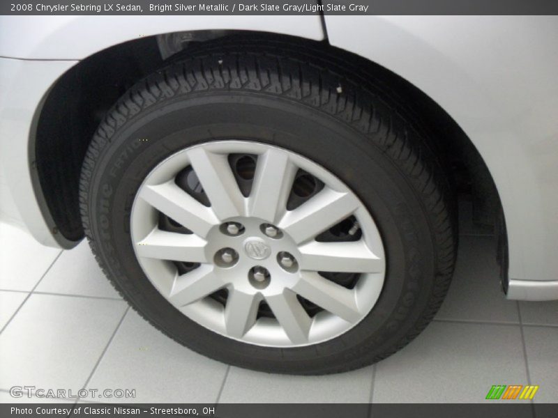 Bright Silver Metallic / Dark Slate Gray/Light Slate Gray 2008 Chrysler Sebring LX Sedan