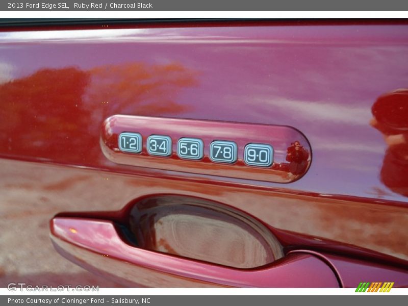 Ruby Red / Charcoal Black 2013 Ford Edge SEL