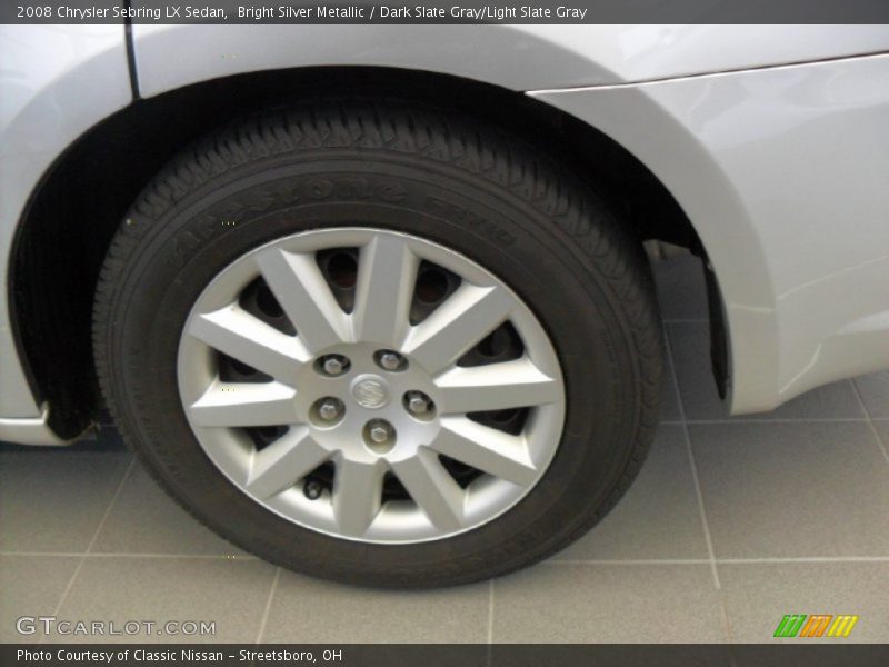 Bright Silver Metallic / Dark Slate Gray/Light Slate Gray 2008 Chrysler Sebring LX Sedan
