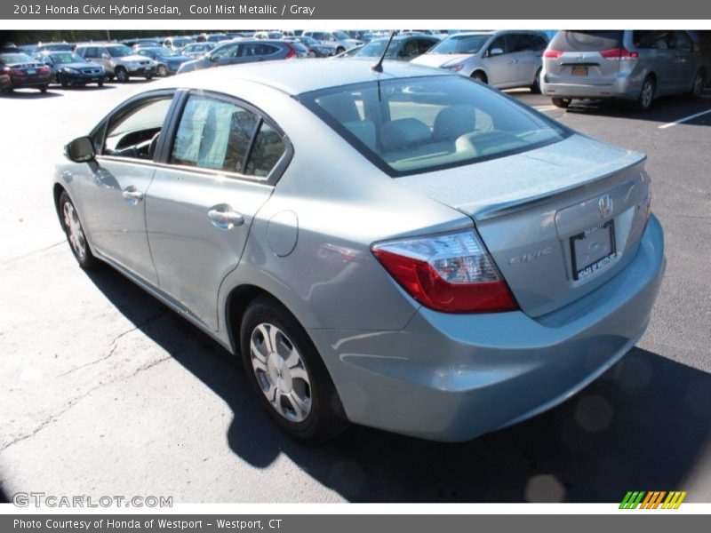 Cool Mist Metallic / Gray 2012 Honda Civic Hybrid Sedan