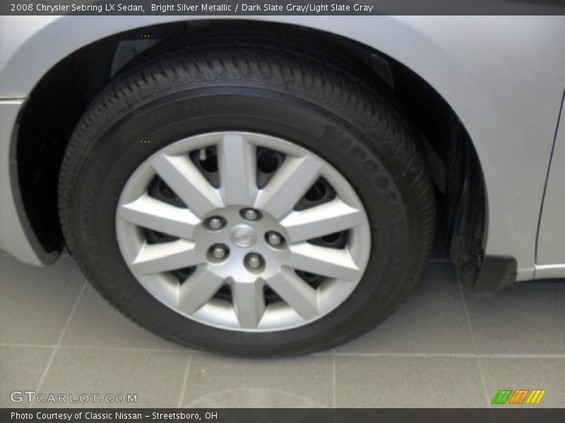 Bright Silver Metallic / Dark Slate Gray/Light Slate Gray 2008 Chrysler Sebring LX Sedan