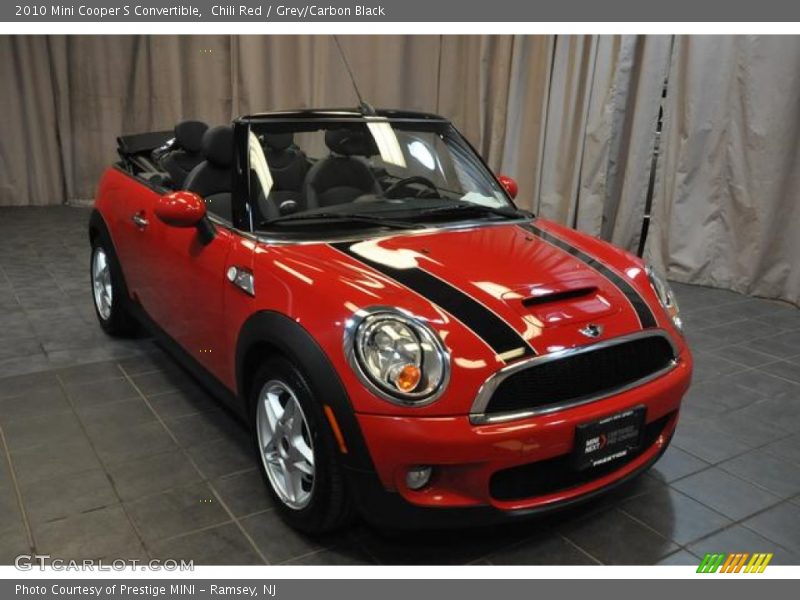 Chili Red / Grey/Carbon Black 2010 Mini Cooper S Convertible