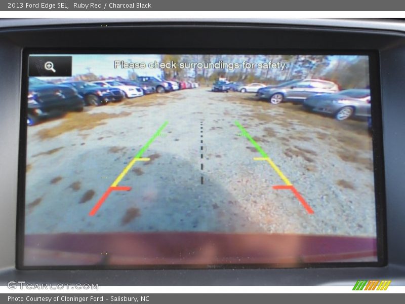 Ruby Red / Charcoal Black 2013 Ford Edge SEL