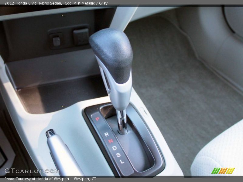 Cool Mist Metallic / Gray 2012 Honda Civic Hybrid Sedan