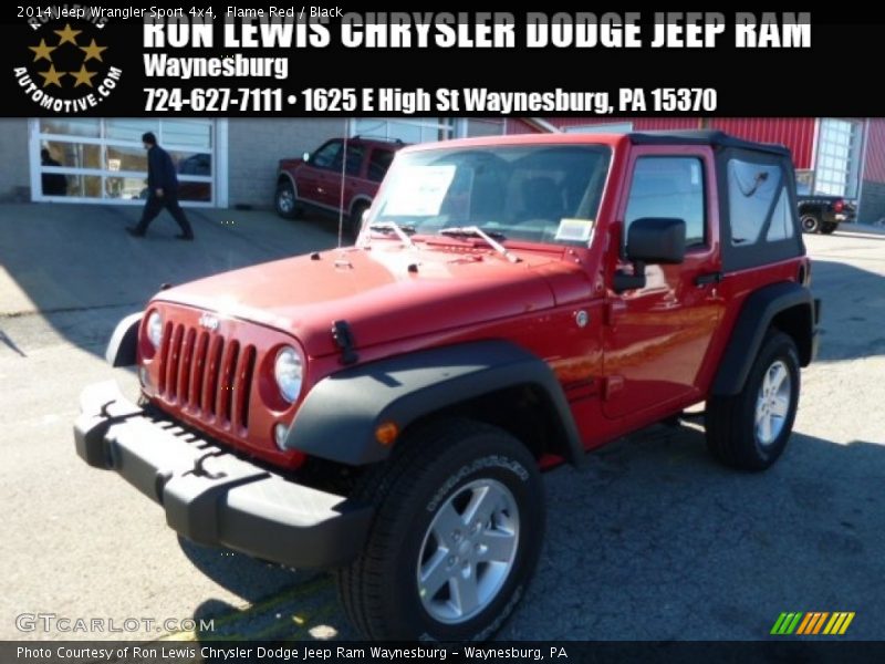 Flame Red / Black 2014 Jeep Wrangler Sport 4x4