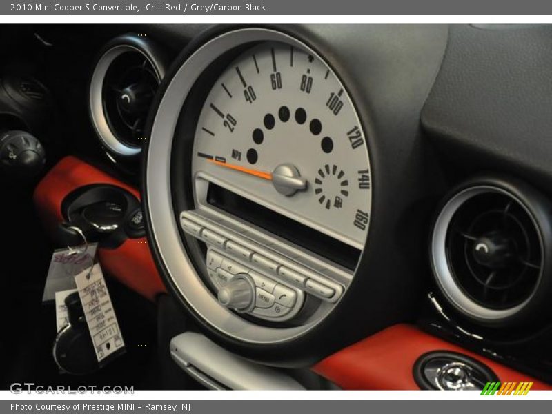 Chili Red / Grey/Carbon Black 2010 Mini Cooper S Convertible