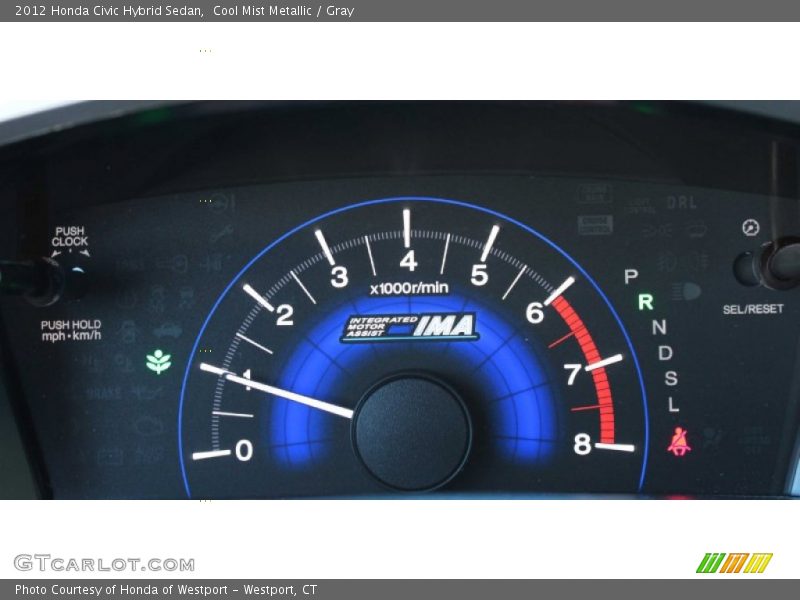 Cool Mist Metallic / Gray 2012 Honda Civic Hybrid Sedan
