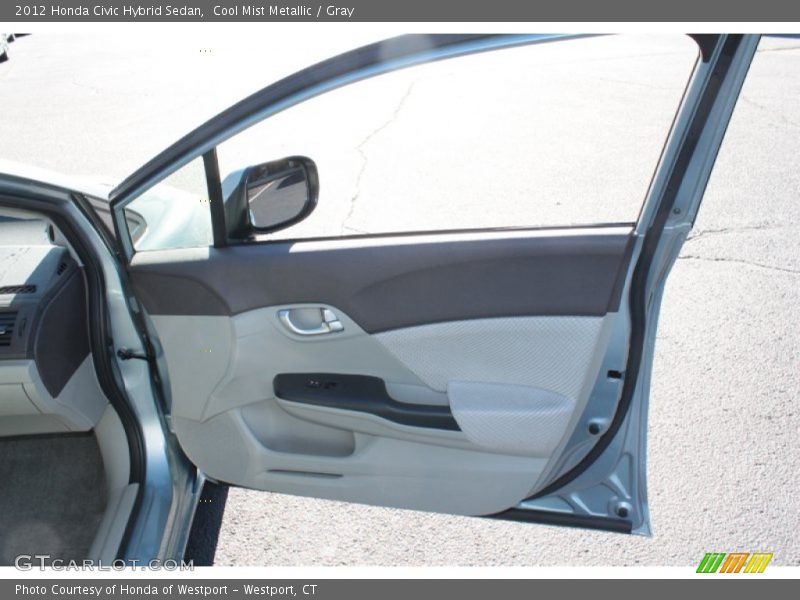 Cool Mist Metallic / Gray 2012 Honda Civic Hybrid Sedan