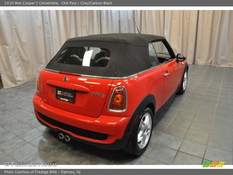 Chili Red / Grey/Carbon Black 2010 Mini Cooper S Convertible
