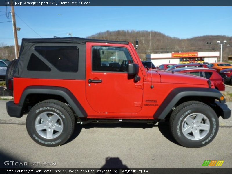 Flame Red / Black 2014 Jeep Wrangler Sport 4x4