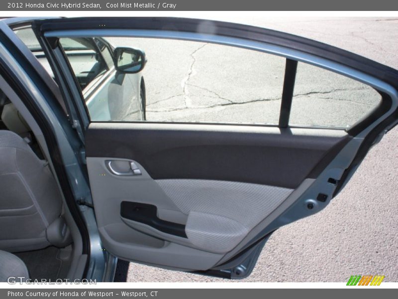 Cool Mist Metallic / Gray 2012 Honda Civic Hybrid Sedan