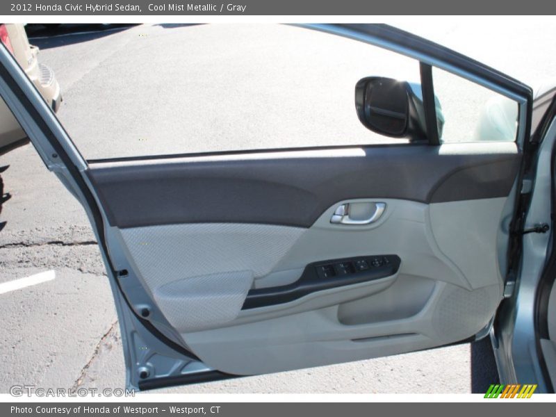 Cool Mist Metallic / Gray 2012 Honda Civic Hybrid Sedan