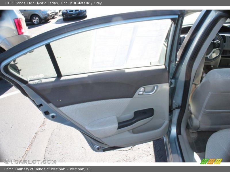 Cool Mist Metallic / Gray 2012 Honda Civic Hybrid Sedan