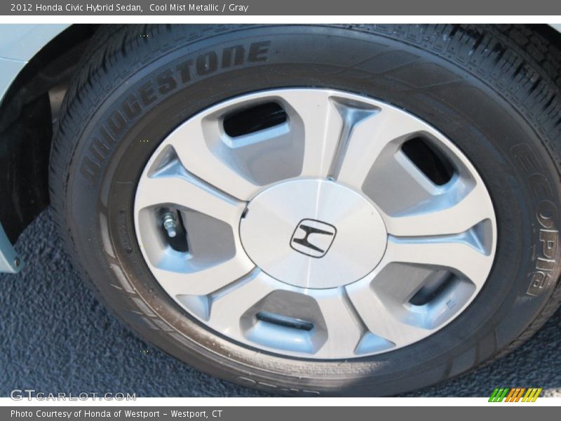 Cool Mist Metallic / Gray 2012 Honda Civic Hybrid Sedan
