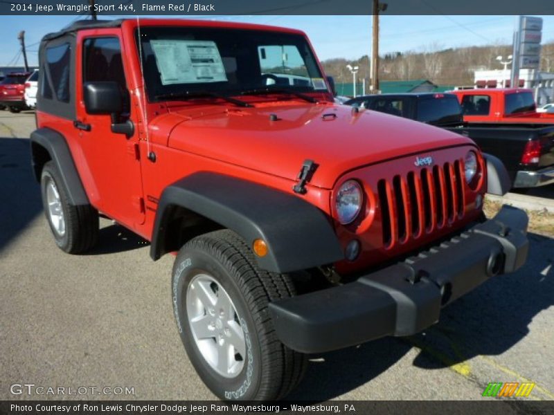 Flame Red / Black 2014 Jeep Wrangler Sport 4x4