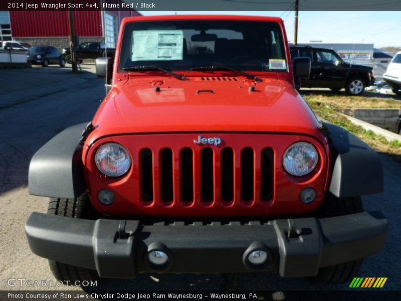 Flame Red / Black 2014 Jeep Wrangler Sport 4x4