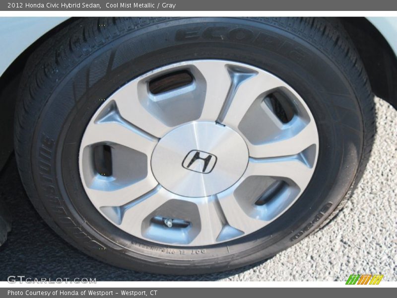 Cool Mist Metallic / Gray 2012 Honda Civic Hybrid Sedan