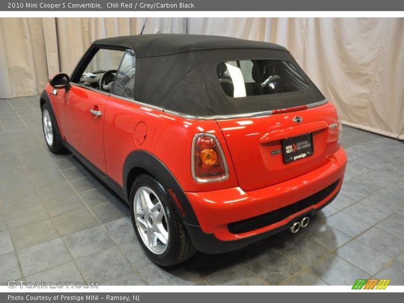 Chili Red / Grey/Carbon Black 2010 Mini Cooper S Convertible