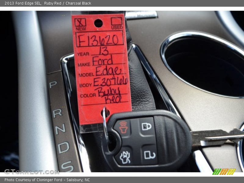 Ruby Red / Charcoal Black 2013 Ford Edge SEL