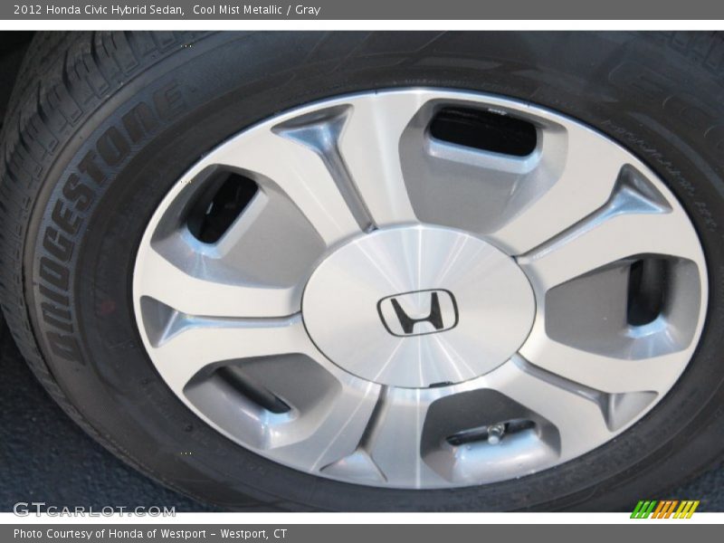 Cool Mist Metallic / Gray 2012 Honda Civic Hybrid Sedan