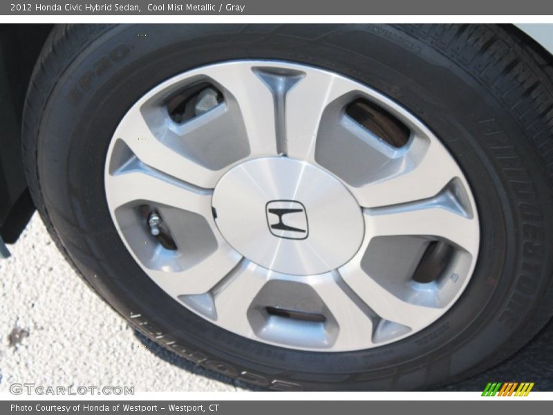 Cool Mist Metallic / Gray 2012 Honda Civic Hybrid Sedan